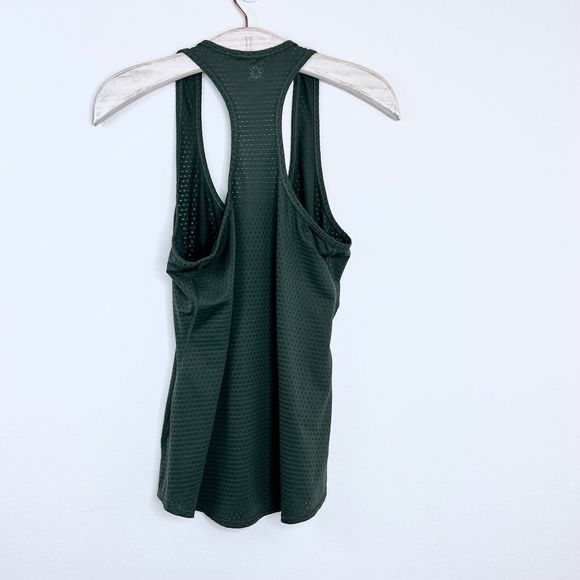 Athleta Green Active Racerback Tank Top Size Small Lightweight - Picture 3 of 4